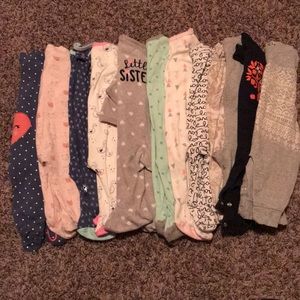 Gap, Nordstrom and Cloud Island footies - 12 total